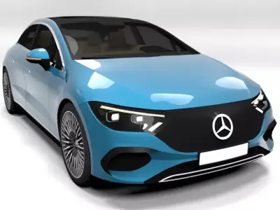 MERCEDES EQE Low-poly 3D model