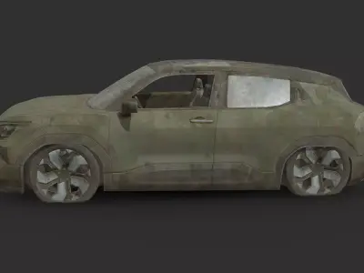 Abandoned Car - Suzuki e Vitara Low-poly 3D model