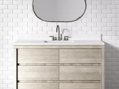 Bathroom vanity Potterybarn Cayman 3D model