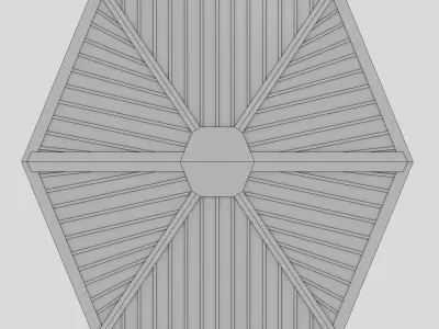 New Order TIE Fighter Free 3D model