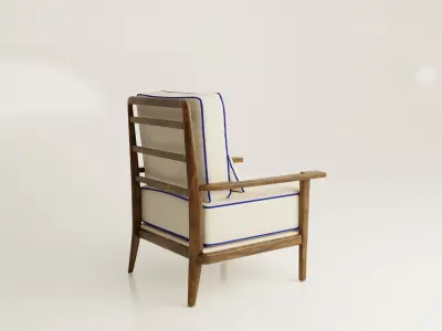 PIAZZETTA ARM CHAIR - LORO PIANA  3D model
