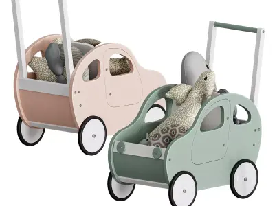 Toddler Push Car Walker 3D model