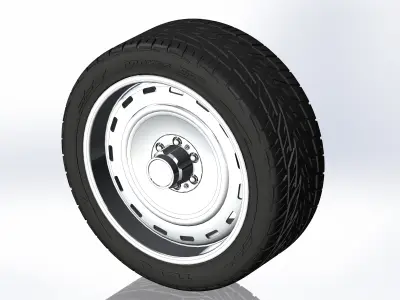 Custom wheels US Mags Sierra for your scale model 3D print model