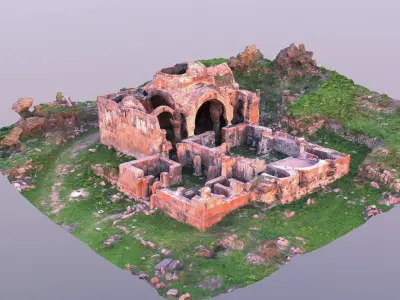 Medieval monastery  3D model
