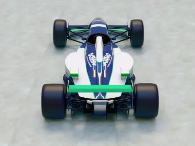 1996 Minardi M195B Formula 1 3D model