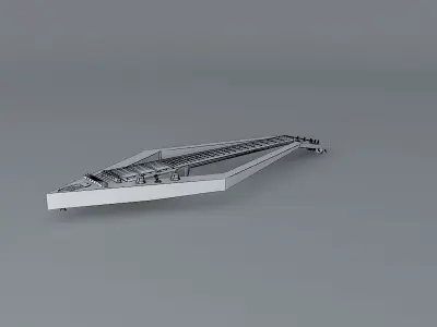 Diamond shaped guitar Free 3D model