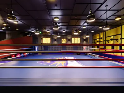 Boxing Gym 3D model