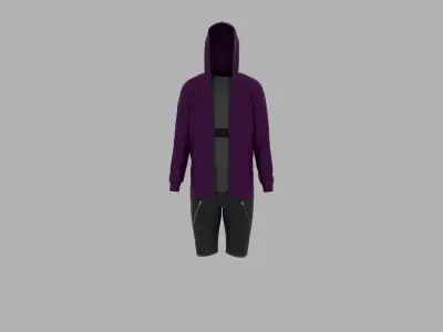 Sport Suit Low-poly 3D model