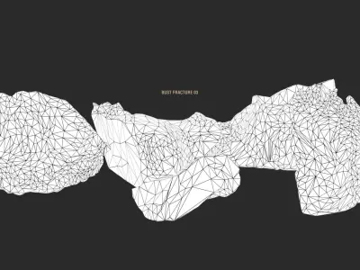 Broken Statue 3D model