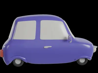 Car cartoon Character  3D model