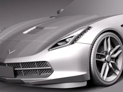 Chevrolet Corvette C7 Stingray Coupe 2014 3D model
