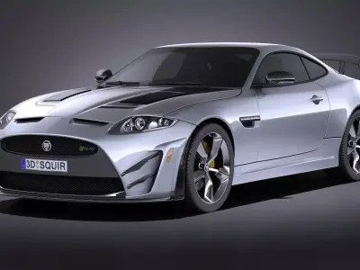 Jaguar XKR-S GT 2015 VRAY 3D model
