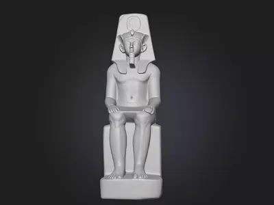 King Khufu Statue  3D Printable Model 3D model