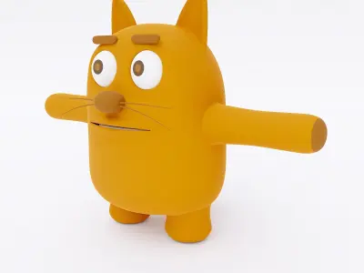 Cat animal cartoon 3dmodel 3D model