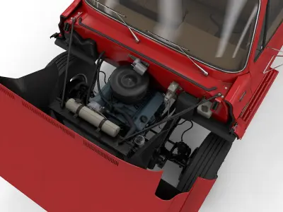 Chevy C70 1979 Grain Truck 3D model