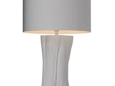 Rustic Wooden Table Lamp Country Stump Tree Eco Design 3D model