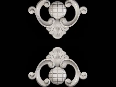 Classic carved 078 3D model
