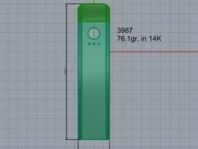 Rectangular Pendant 3987 3D print model