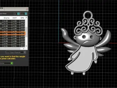 fairy pendant 3D print model