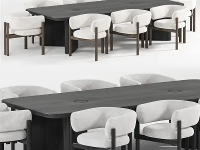 Tami Dining Table By Monologuelondon 3D model