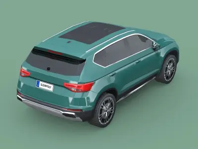 Seat Ateca 2020 Low-poly 3D model