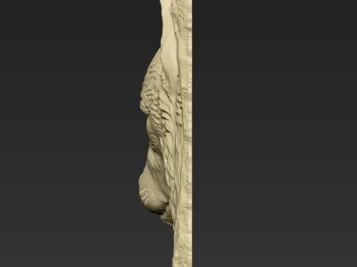 Wolf Head A121 3D print model