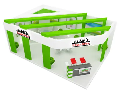 Booth Exhibition Stand a451  3D model
