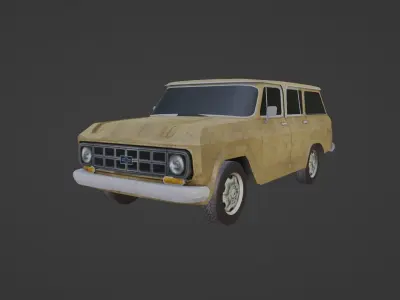 Chevrolet Veraneio 1979 Low-poly 3D model