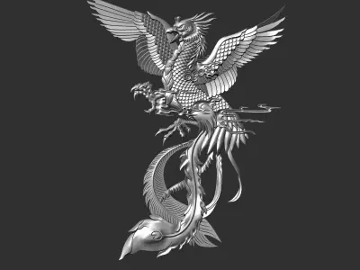 phoenix 3D print model