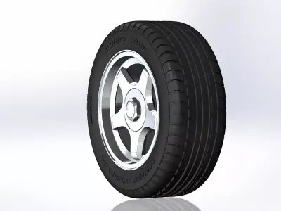 Wheels for scale model of Impala SS 1995 3D print model
