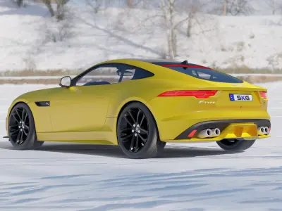 Jaguar F-Type R 2021  3D model