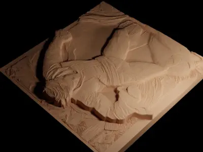 Tip Home CNC 3d Print High Relief Sand Casting 3D print model