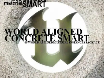 Concrete World Aligned Materials 3D model