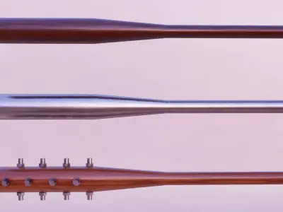 Baseball Bats Low-poly 3D model