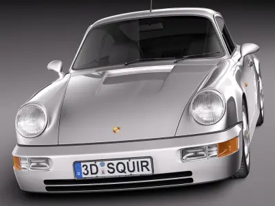 Porsche 911 964 Carrera 1990 3D model