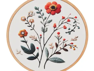 Embroidery Decoration item 10 Low-poly 3D model