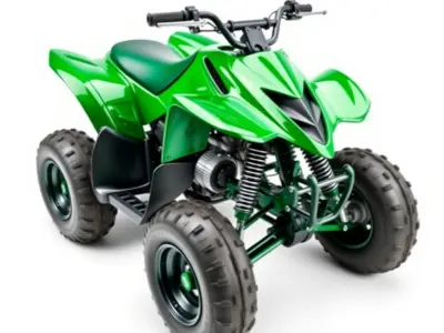 Emerald Quad Bike Model Pack for Game Development Low-poly 3D model