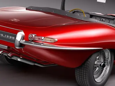 Jaguar E-Type 3D model