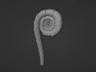 Avatar - Fiddlehead  Free low-poly 3D model