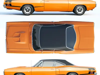 Dodge Super Bee 1970 3D model