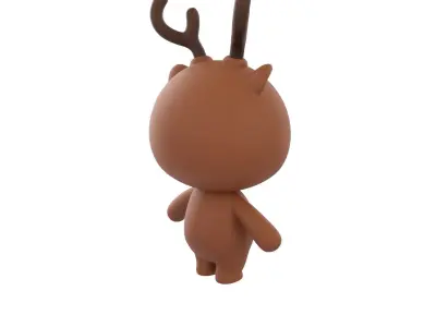 Character146 Rigged Deer 3D model