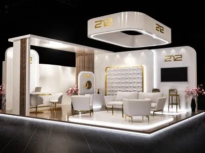 exhibition Low-poly 3D model 12