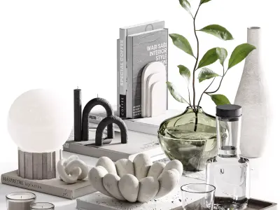 Decorative set02 3D model