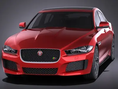 Jaguar XE S 2017 VRAY 3D model