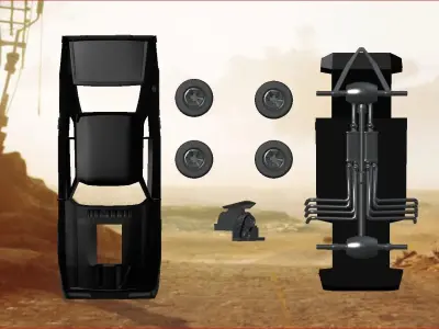 Mad Max V8 pursuit special interceptor 3D print model