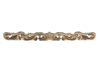 Cartouche-012 Ornate Decorative Scroll Bracket 3D model