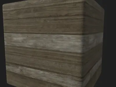 Wooden Planks Painted Dirty - Substance Texture