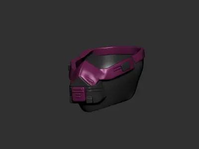 helmet high poly sculpt 3d printable 3D model buy