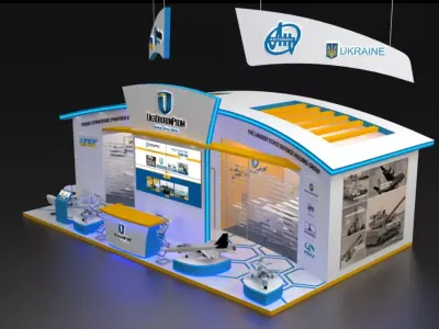 Exhibition Stand - 10m x 6m 3D model
