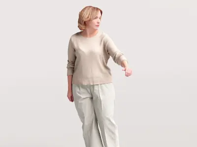 Humano Woman opening car 2011-11 3D model